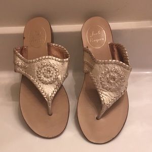 Jack Rogers Gold Sandals